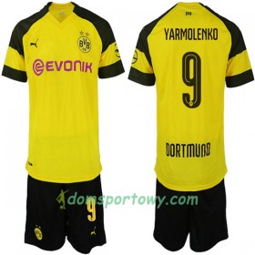 Koszulka Borussia Dortmund YARMOLENKO 9 Dziecięcy Domowe Koszulki Piłkarskie 2018-2019 Krótki Rękaw